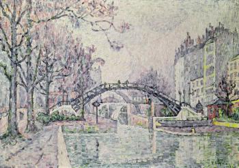 The Canal Saint-Martin, 1933 (oil on canvas) | Obraz na stenu