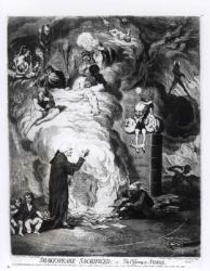 Shakespeare Sacrificed, or The Offering to Avarice, published in 1789 (engraving) (b/w photo) | Obraz na stenu