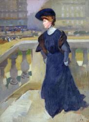 Madame Renoux on the Steps of the Trinity Church, 1904 (oil on canvas) | Obraz na stenu