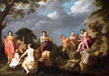 The Musical Contest between Apollo and Marsyas, 1630 (oil on panel) | Obraz na stenu