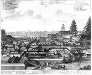 The Imperial Palace in Ido, Japan (engraving) | Obraz na stenu