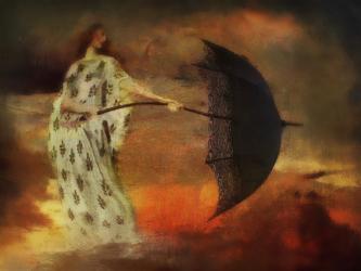 umbrellas and solar flares | Obraz na stenu
