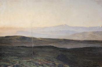 View of the Pyrenees from Plague (oil on canvas) | Obraz na stenu