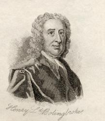 Henry St. John, 1st Viscount Bolingbroke, from 'Crabb's Historical Dictionary', published 1825 (litho) | Obraz na stenu
