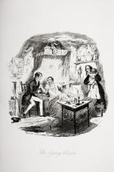 The dying clown, illustration from `The Pickwick Papers' by Charles Dickens (1812-70) published 1837 (litho) | Obraz na stenu