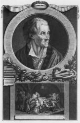 Voltaire and the Calas affair (engraving) (b/w photo) | Obraz na stenu