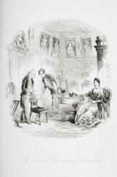 The old man of the name Tulkinghorn, illustration from 'Bleak House' by Charles Dickens (1812-70) published 1853 (litho) | Obraz na stenu