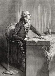 Bertrand Barere de Vieuzac, from 'Histoire de la Revolution Francaise' by Louis Blanc (1811-82) (engraving) | Obraz na stenu