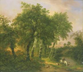 Landscape in Geldern (oil on panel) | Obraz na stenu