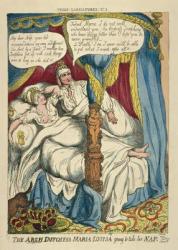 The Archduchess Maria Louisa going to take her NAP, 1810 (hand-coloured etching) | Obraz na stenu