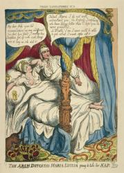 The Archduchess Maria Louisa going to take her NAP, 1810 (hand-coloured etching) | Obraz na stenu