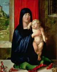 Madonna and Child, c.1496-99 (oil on panel) (for reverse see 61322) | Obraz na stenu