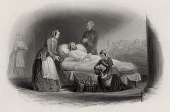 Miss Nightingale and the nurses in the East (engraving) | Obraz na stenu