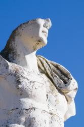 Reproduction of an heroic statue of the Emperor Trajan, Roman city of Italica, near Santiponce, Seville Province, Andalusia, Spain (photo) | Obraz na stenu