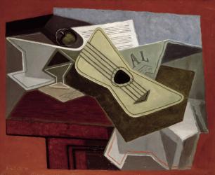 Guitar and Newspaper, 1925 | Obraz na stenu