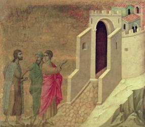 Maesta: Christ Appearing on the Road to Emmaus, 1308-11 | Obraz na stenu