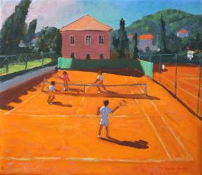 Clay Court Tennis,Lapad,Croatia,2012,(oil on canvas) | Obraz na stenu