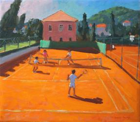 Clay Court Tennis,Lapad,Croatia,2012,(oil on canvas) | Obraz na stenu