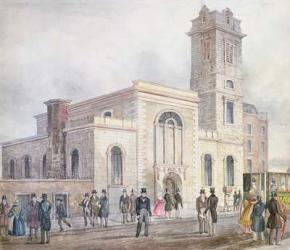 View of St. Bartholomew's Church (w/c on paper) | Obraz na stenu