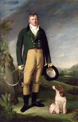An Unknown Man With his Dog, 1815 (oil on canvas) | Obraz na stenu
