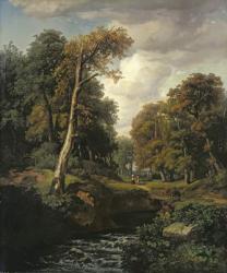 Landscape, 1850 (oil on canvas) | Obraz na stenu