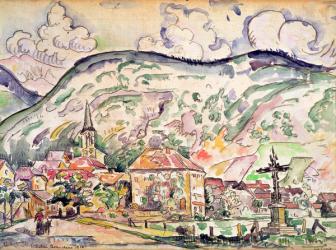 Saint-Julien-Beauchêne, 1914 (watercolour on paper) | Obraz na stenu