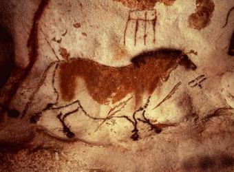 Rock painting of a horse, c.17000 BC | Obraz na stenu