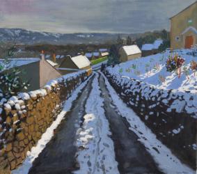 Winter,Middleton,Derbyshire,2014,(oil on canvas) | Obraz na stenu