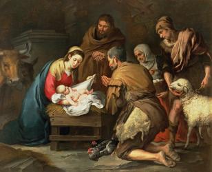 The Adoration of the Shepherds, c.1650 (oil on canvas) | Obraz na stenu