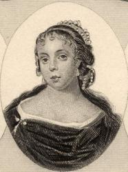 Elizabeth Pepys (1640-69) (engraving) | Obraz na stenu