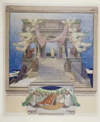Illustration from Dante's 'Divine Comedy', Purgatory, 1921 (w/c on paper) | Obraz na stenu