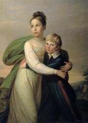Prince Albrecht and Princess Louise, c.1817 (oil on canvas) | Obraz na stenu