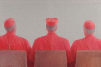 Three Cardinals II, 2012 (acrylic on canvas) | Obraz na stenu