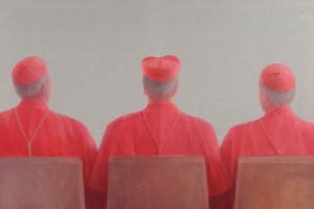 Three Cardinals II, 2012 (acrylic on canvas) | Obraz na stenu