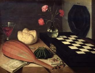 Still Life with Chess-board, 1630 (oil on panel) | Obraz na stenu
