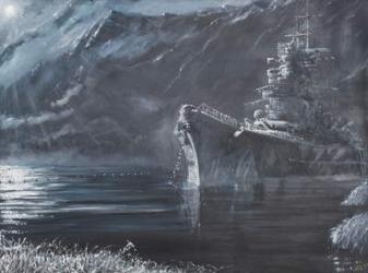 Tirpitz The Lone Queen Of The North 1944, 2007, (Oil On Canvas) | Obraz na stenu