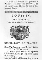 Louis IV d'Outremer (engraving) | Obraz na stenu