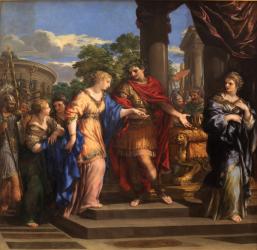 Caesar giving Cleopatra the Throne of Egypt, c.1637 (oil on canvas) | Obraz na stenu