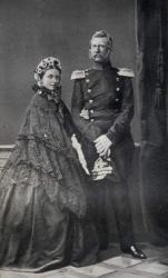 The Emperor (1831-88) and Empress (1840-1901) Frederick of Germany (b/w photo) | Obraz na stenu