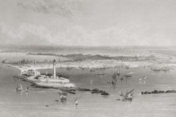 Alexandria, Egypt, 1883 (engraving) | Obraz na stenu