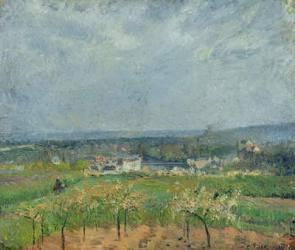 Landscape in Pontoise, 1877 (oil on canvas) | Obraz na stenu