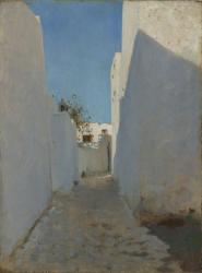 A Moroccan Street Scene, 1879-1880 (oil on wood) | Obraz na stenu