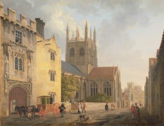 Merton College, Oxford, 1771 (oil on canvas) | Obraz na stenu