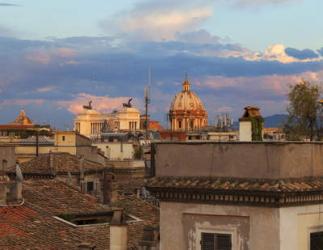 Rooftop sunset in Rome | Obraz na stenu