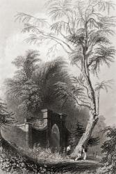 The Tomb of Washington, Mount Vernon, USA. George Washington, 1732-1799. First President of the United States From a 19th century print engraved by J Cousen after W H Bartlett | Obraz na stenu