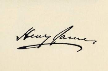 Signature of Henry James (colour litho) | Obraz na stenu