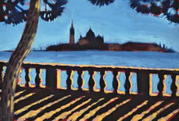 Towards Giudecca, Venice (oil on card) | Obraz na stenu