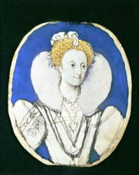 Portrait of Elizabeth I (w/c on vellum) | Obraz na stenu
