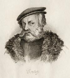 Hernan Cortes, from 'Crabb's Historical Dictionary', published 1825 (litho) | Obraz na stenu