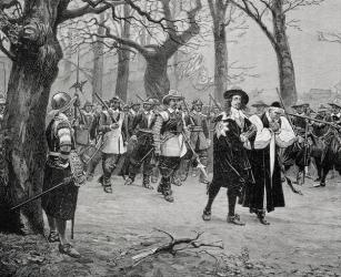 King Charles I (1600-49) on the Way to his Execution (engraving) | Obraz na stenu